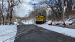 CVSR 6777 retreats into a bit of woods.